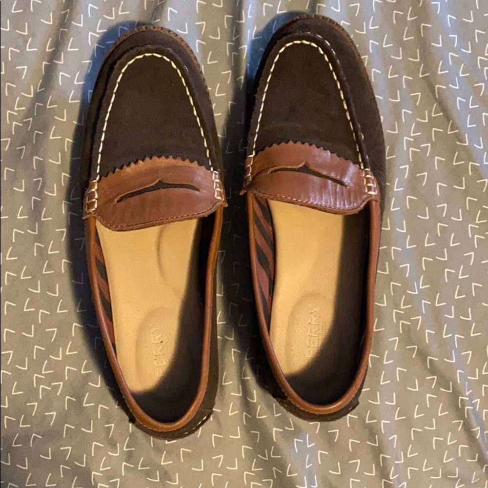 Sperry Suede Penny Loafers